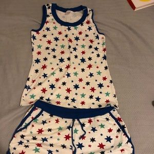 Hanna Andersson women’s tank and short set medium